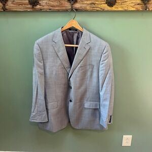 LAUREN Ralph Lauren Mens 48R Slim‎ Fit Gray 100% Wool Blazer Jacket